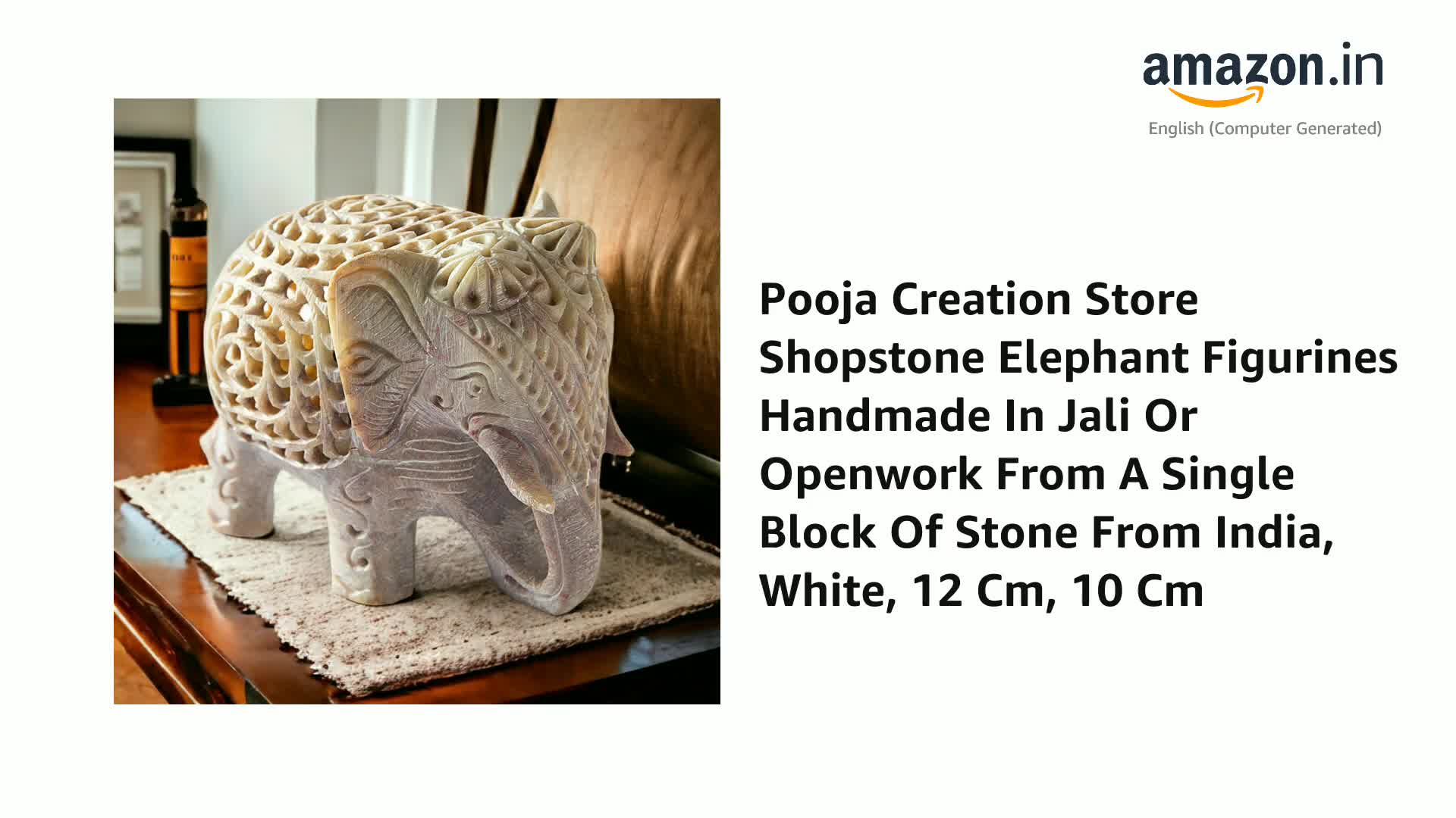 Buy Pooja Creation Store Shopstone Elephant Figurines Handmade in